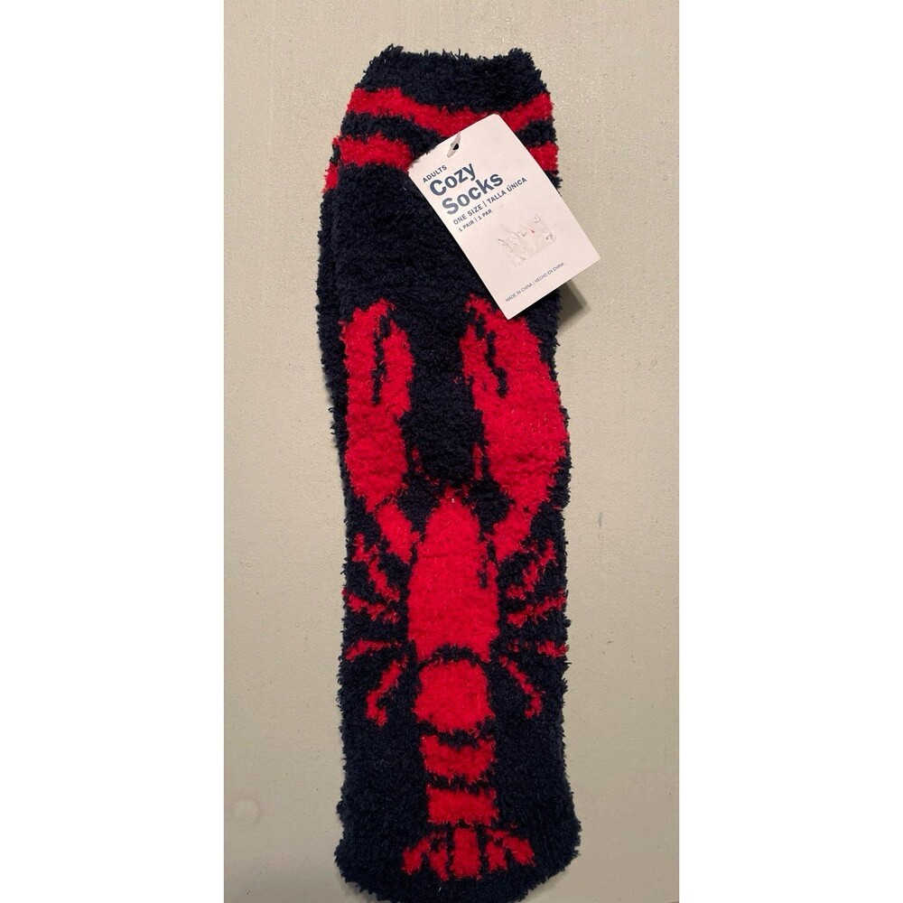 Adults Cozy Socks Lobster Pattern One Size old Navy NWT